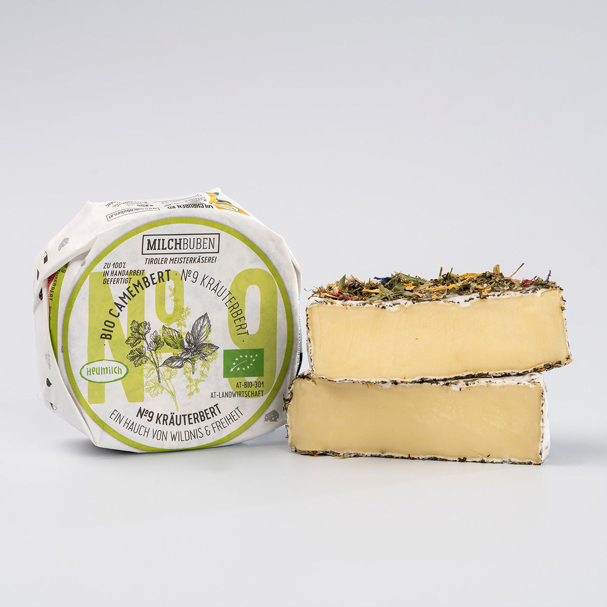 BIO Camembert Kräuterbert Nr.9 - 0,180 kg Stück (Kilogrammpreis: € 20,00/KG)